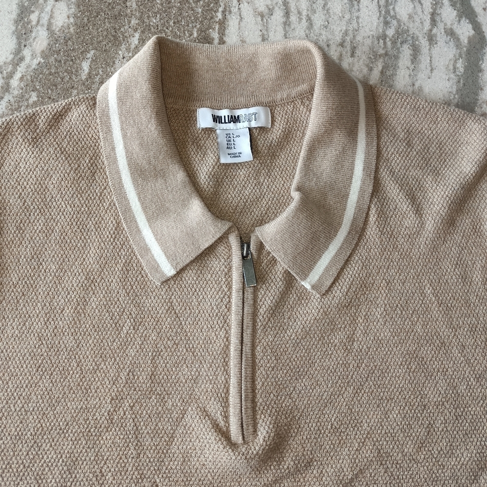William Rast Men's Sweater Polo Shirt New Size Large